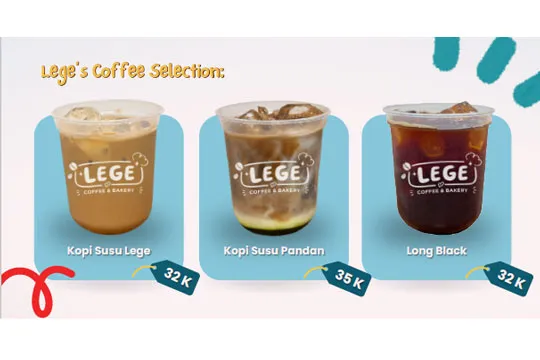 Menu Lege Coffe and Bakery
